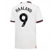Tanie Strój piłkarski Manchester City Erling Haaland #9 Koszulka Wyjazdowej 2023-24 Krótkie Rękawy